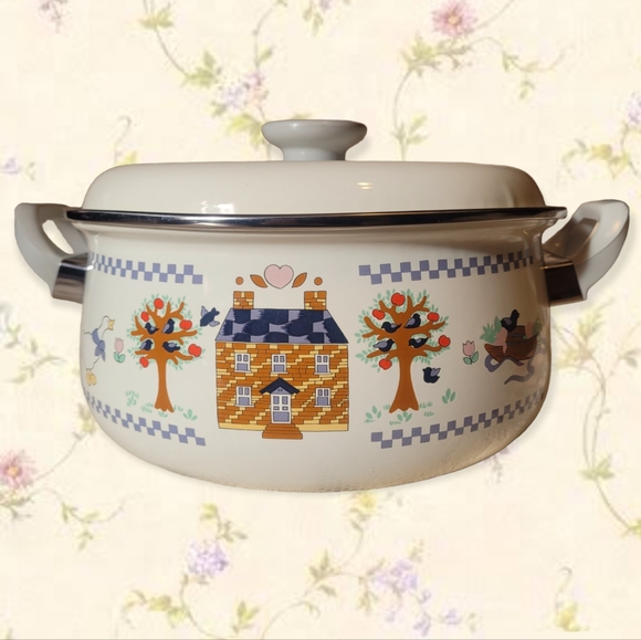 Fingerhut Kitchen Vtg 8s Enamel Cookware Poshmark